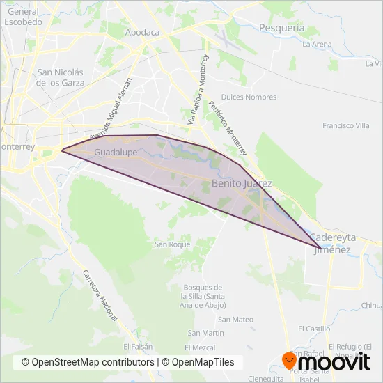 InterEnlace coverage area map