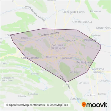 UANL coverage area map