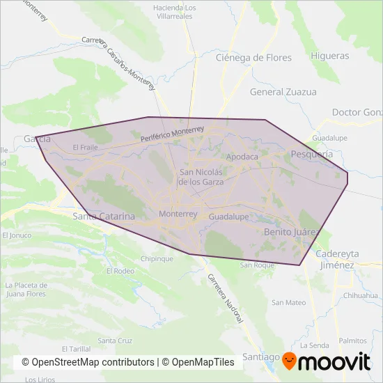 UANL coverage area map