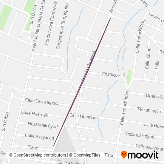 Alimentadoras coverage area map