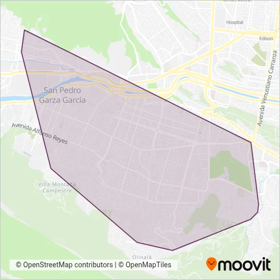 IMA coverage area map
