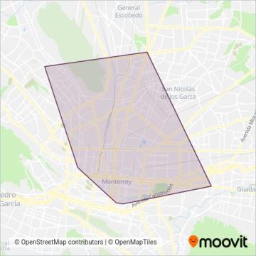 Metro coverage area map