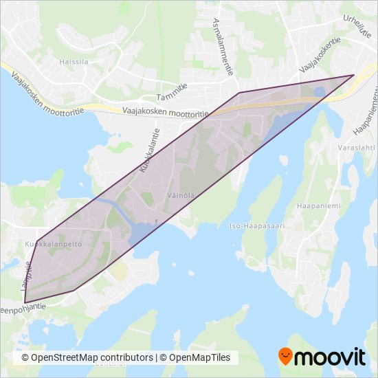 Länsilinjat Oy - kartta toiminta-alueesta