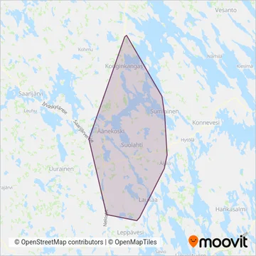 Koivuranta Oy coverage area map