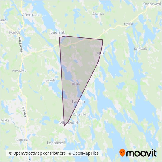 Koivuranta Oy coverage area map