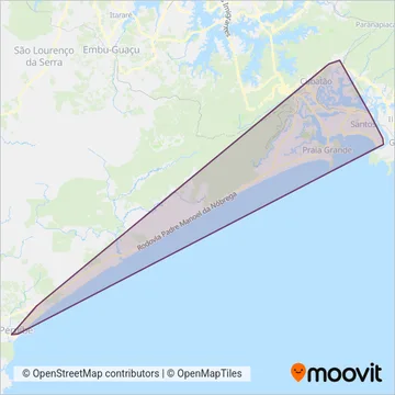 EMTU coverage area map