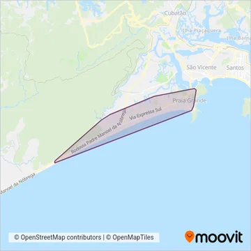 Piracicabana coverage area map