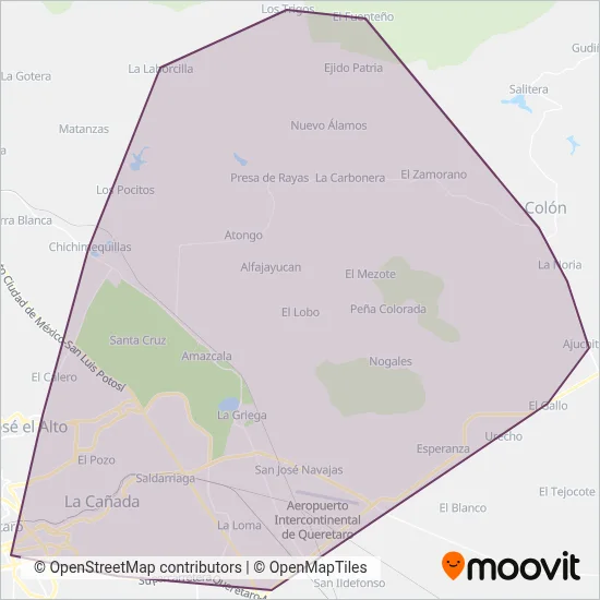 Flecha Azul coverage area map