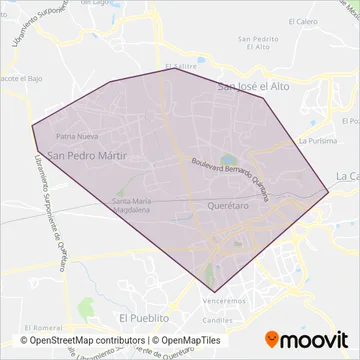 Ruta Acercándote coverage area map