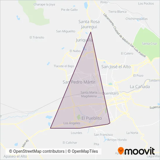 TSQA coverage area map