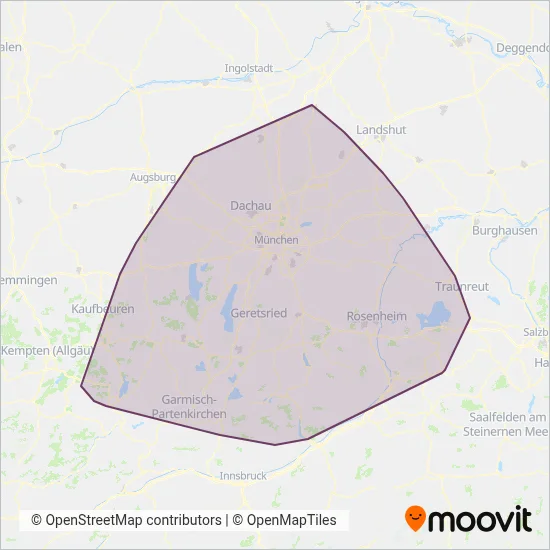 MVV coverage area map