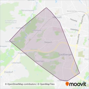 Схема покрытия компании Schwabenbus 7 (Bündel Nr. 18)