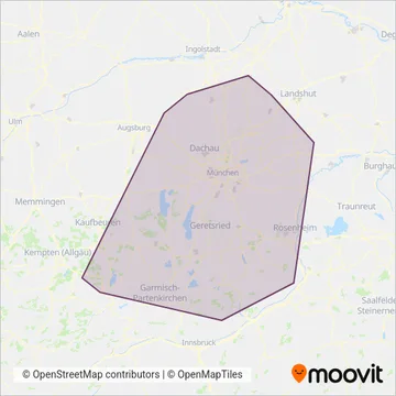 Схема покрытия компании MVV-Regionalbus
