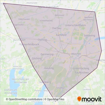 Схема покрытия компании ExpressBus
