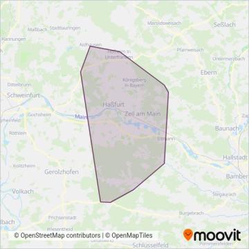 Схема покрытия компании PVU-1000er-Linien