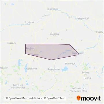 Схема покрытия компании Landkreis Mühldorf (Inn)