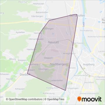 Схема покрытия компании Schwabenbus