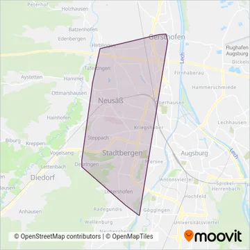 Schwabenbus coverage area map