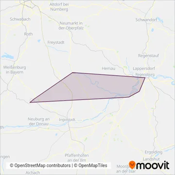 Схема покрытия компании RBA Ingolstadt