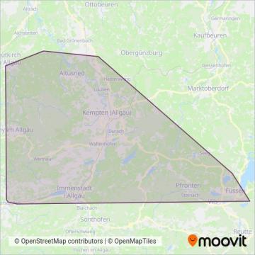 Схема покрытия компании RBA Kempten