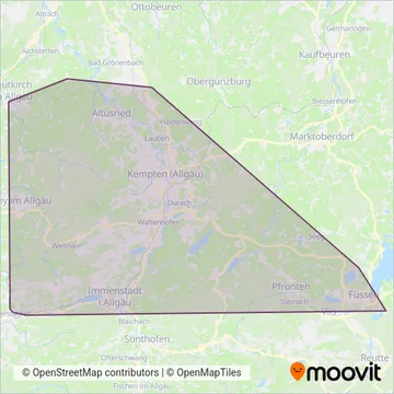 RBA Kempten coverage area map