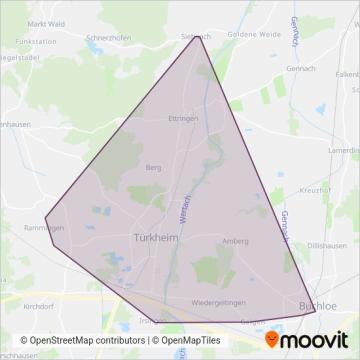 Схема покрытия компании RBA Betrieb Augsburg