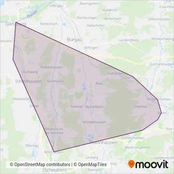 RBA Neu Ulm coverage area map