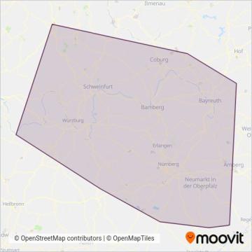 Схема покрытия компании Bus6 (Автобус)
