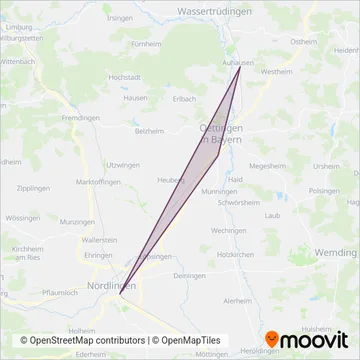 BayernBahn Betriebs-GmbH coverage area map