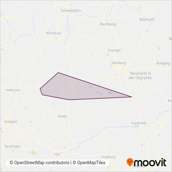 VSH1 coverage area map