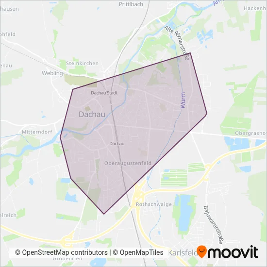 Stadtwerke Dachau, Dachau1 Verbundsgebiet