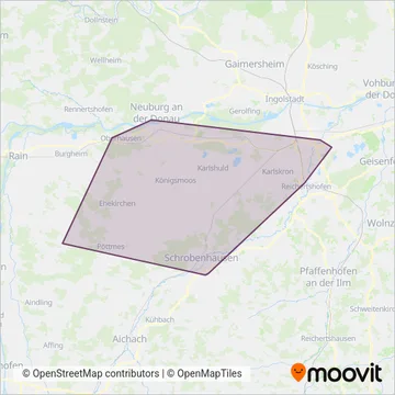 Схема покрытия компании Landkreis Neuburg-Schrobenhausen