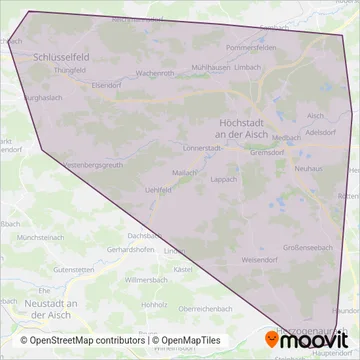 LB 1 Vogel  VGN 204 - VGN 248 (Bus) coverage area map