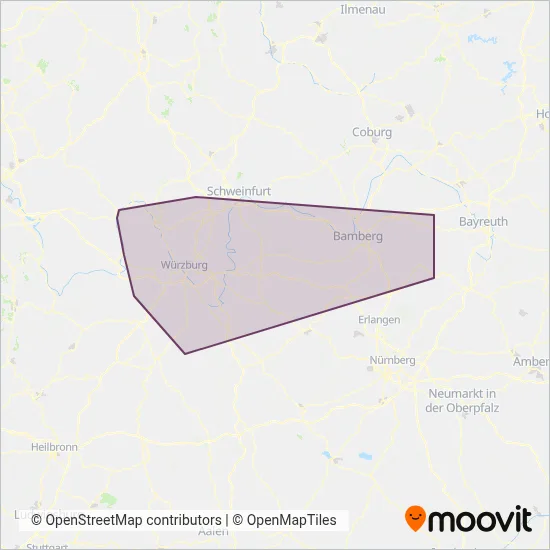 Würzburger Straßenbahn (Bus) Verbundsgebiet