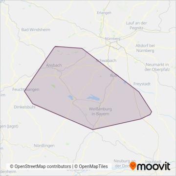 Схема покрытия компании Weissenburg