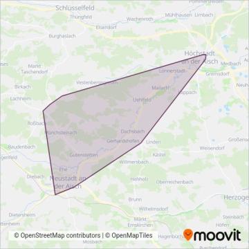 Схема покрытия компании Neustadt an der Aisch