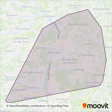 Схема покрытия компании Fahrplan 2022 AST/Rufbus