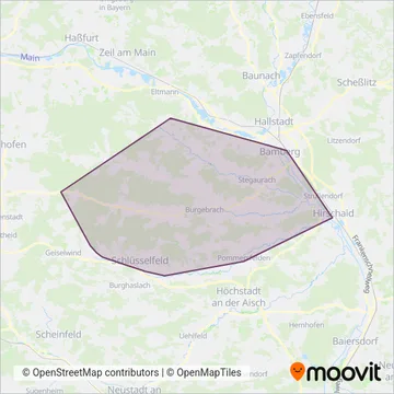 Схема покрытия компании Bamberg