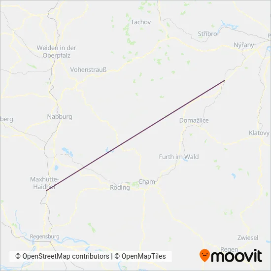alex - Die Länderbahn GmbH DLB (Bus) coverage area map