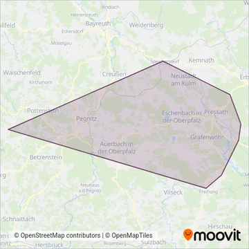 Bus15 coverage area map