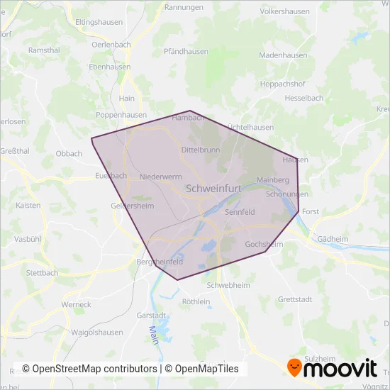 Stadtbus Schweinfurt Verbundsgebiet