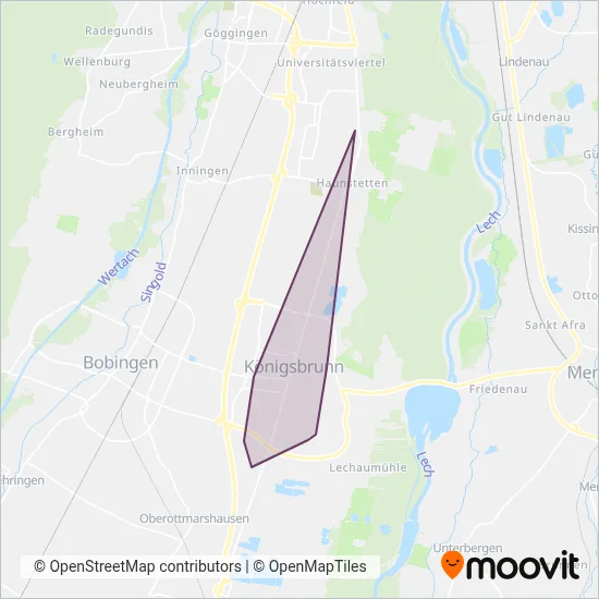 Koenigsbrunn Stadtbus Verbundsgebiet