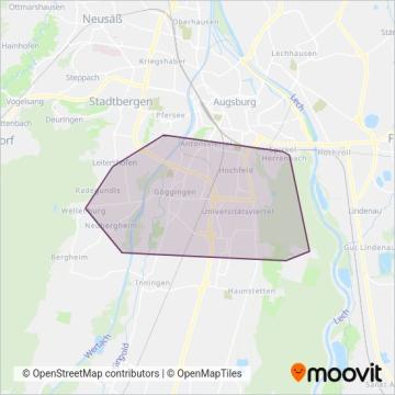 Схема покрытия компании Anrufsammeltaxi1