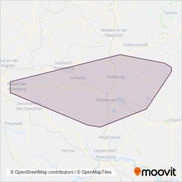 Схема покрытия компании sonstige Linien