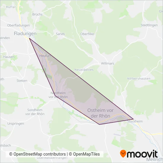 Rhön-Zügle coverage area map