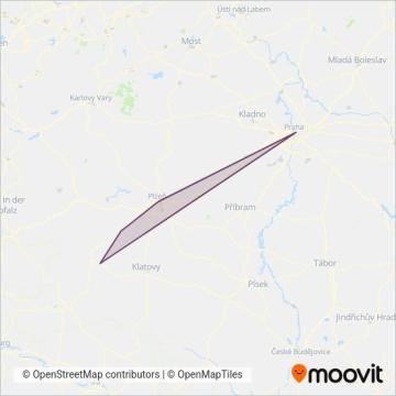 Схема покрытия компании Ceske Drahy