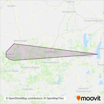 Hutter coverage area map