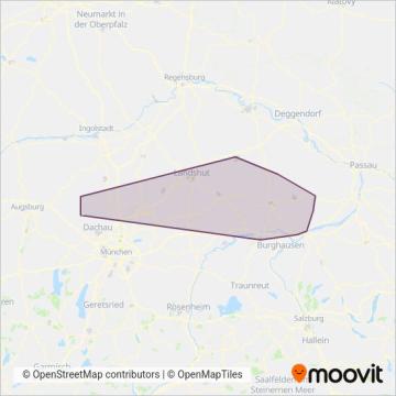Схема покрытия компании Landkreis Rottal