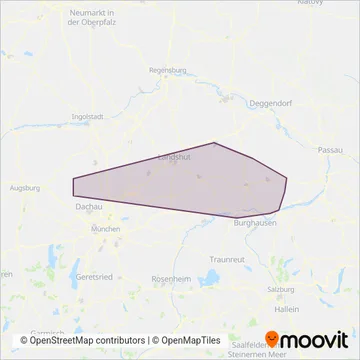 Схема покрытия компании Landkreis Rottal