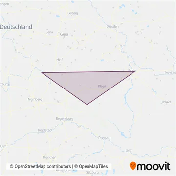 Ceske Drahy coverage area map